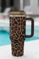 Coffee Leopard Print Tumbler Cup