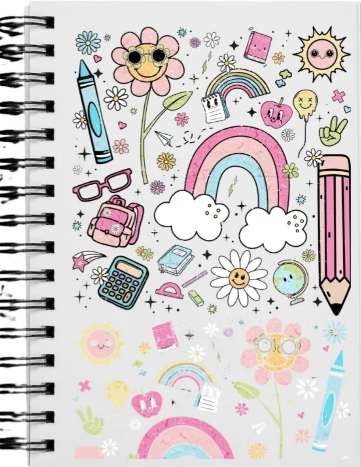 UV DTF NOTEBOOK JOURNAL DECAL (KIDS) (RAINBOW)