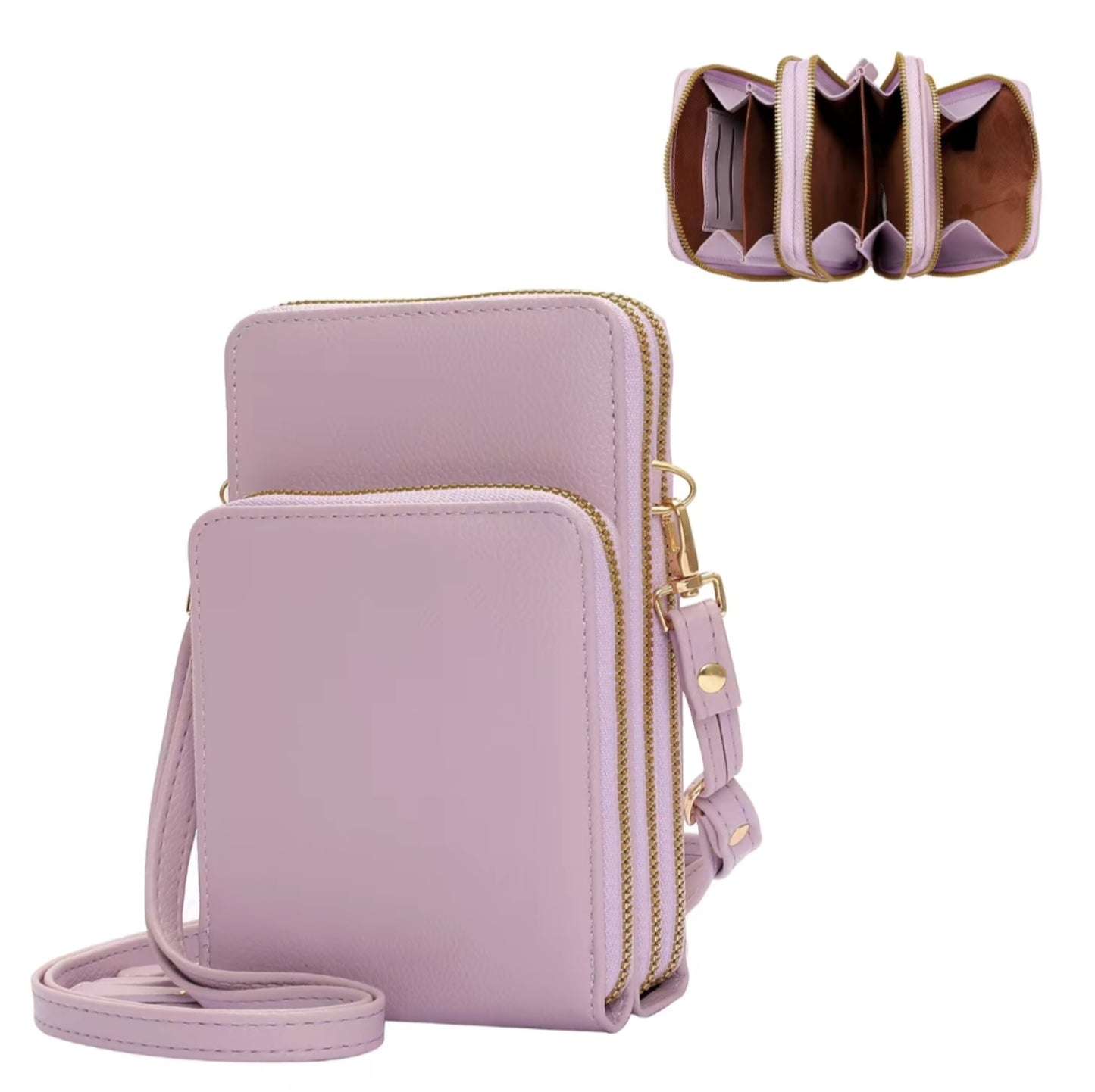 TRIPLE COMPARTMENT CROSSBODY