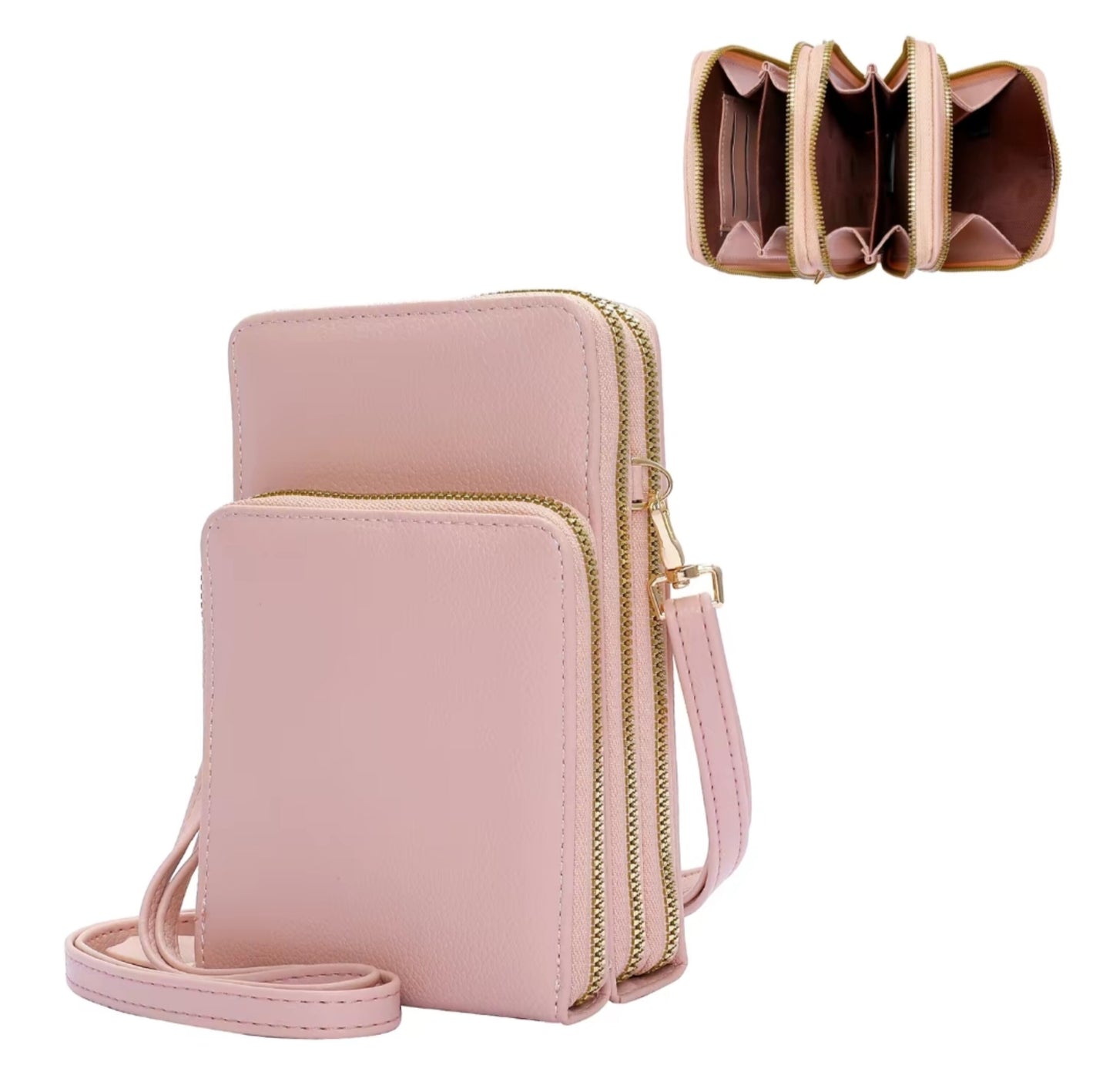 TRIPLE COMPARTMENT CROSSBODY