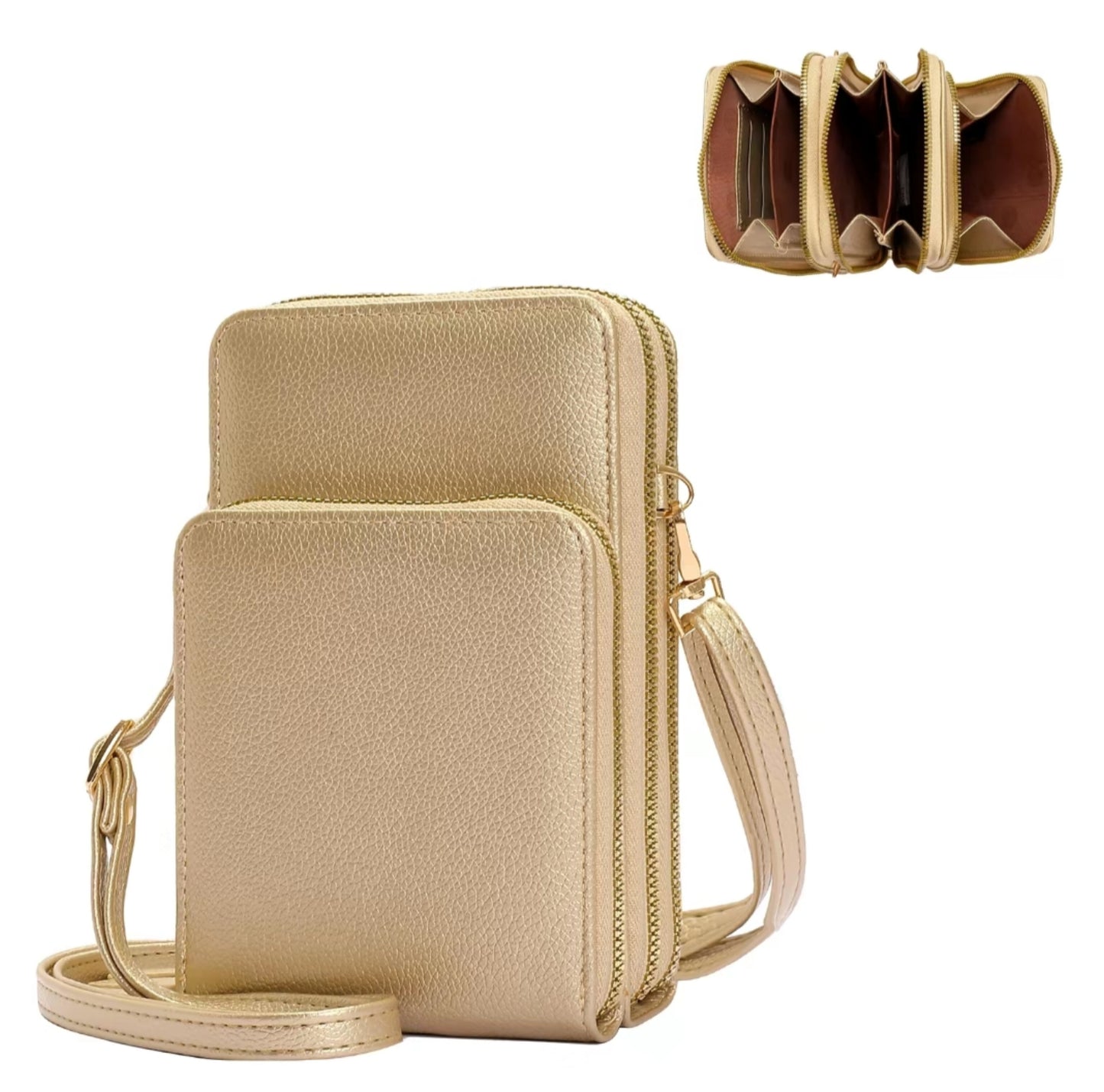 TRIPLE COMPARTMENT CROSSBODY