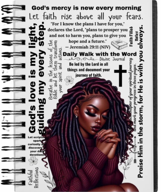 UV DTF NOTEBOOK JOURNAL WITH PEN(GOD'S LOVE IS MY LIGHT)