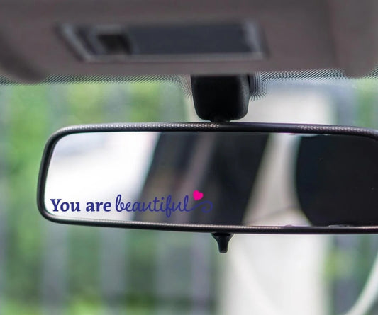 UV DTF MIRROR DECAL(YOU ARE BEAUTIFUL)