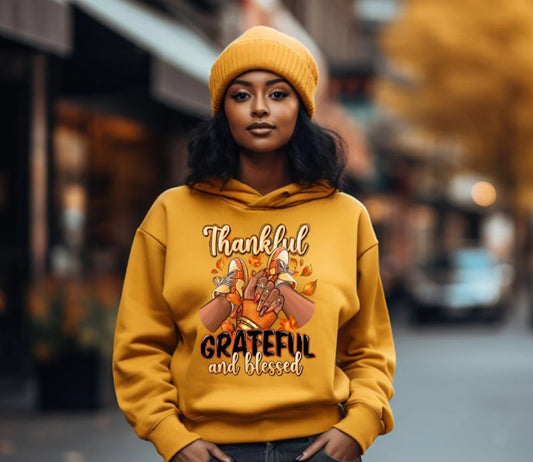 THANKFUL*GRATEFUL(SNEAKER GIRL) (HOODIE)