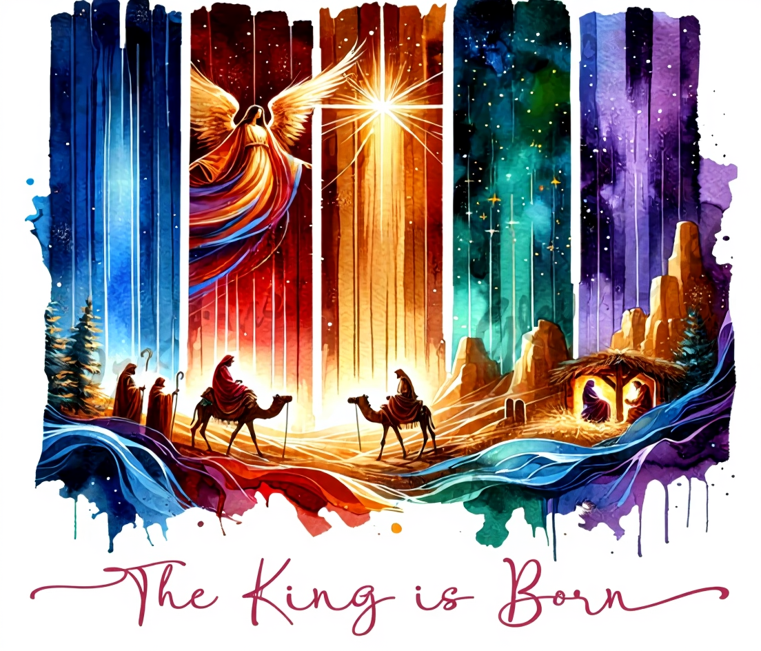 THE KING IS BORN( CREWNECK)